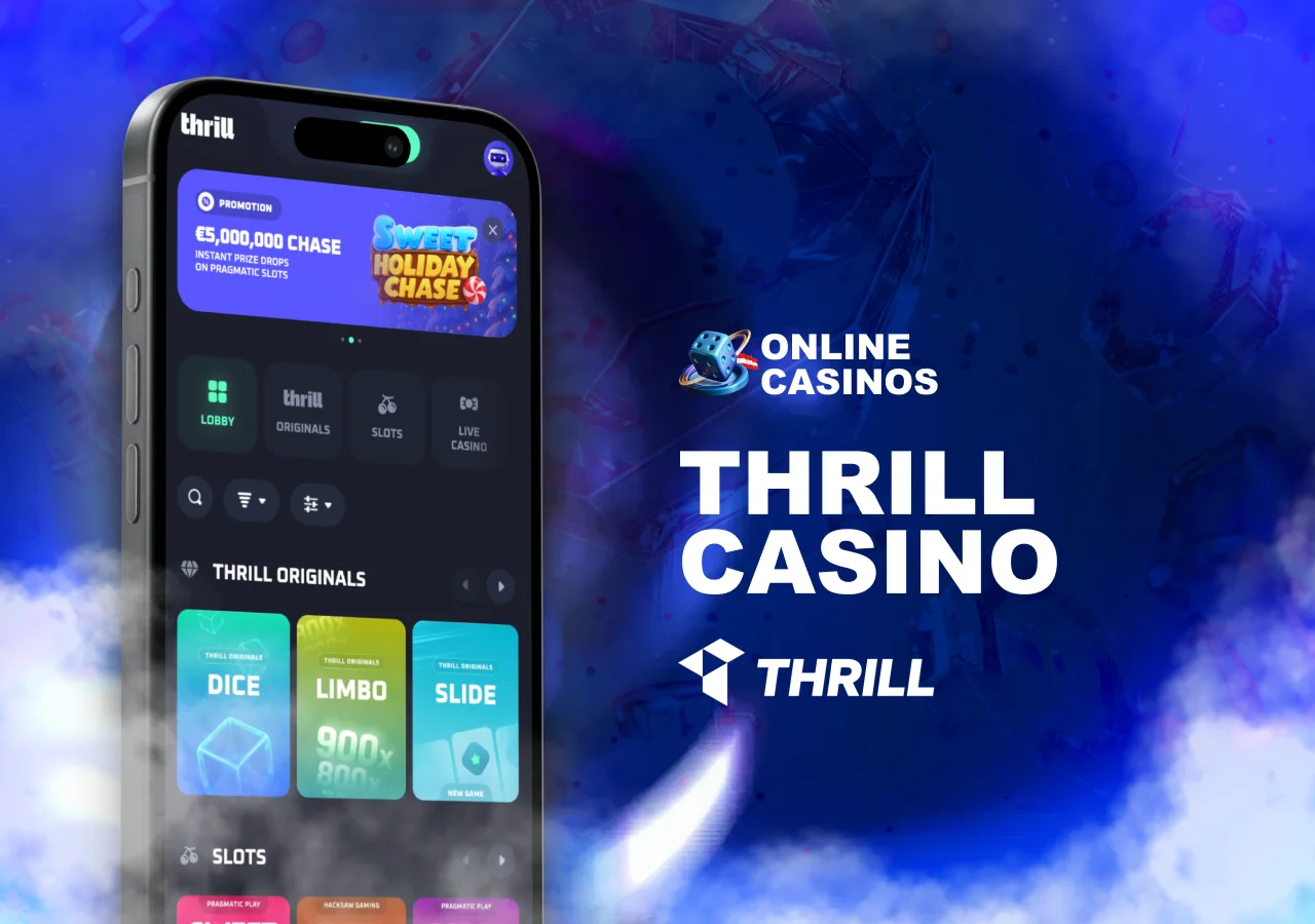 Thrill Casino mit Schwerpunkt auf Slots, Live-Casino und dynamischen Spielelementen